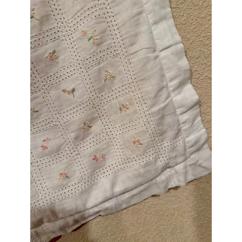 VTG‎ Lauren Ralph Lauren Home Lake Lace English Floral Pillowcase Cottagecore